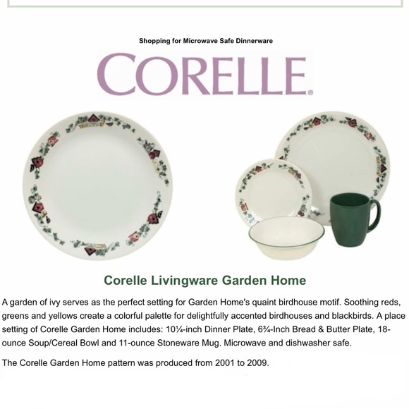 Four Corelle Garden Home Plates - Picture 9 of 9